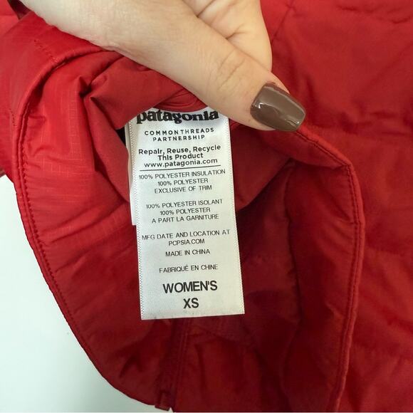 Patagonia Snowbelle Jacket in Red Size XS - Picture 4 of 5